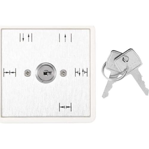 Key Switch Access Control Panel 5 Position Key Switch Automatic Sliding Door Operation Function Selection On‑Off Weatherproof