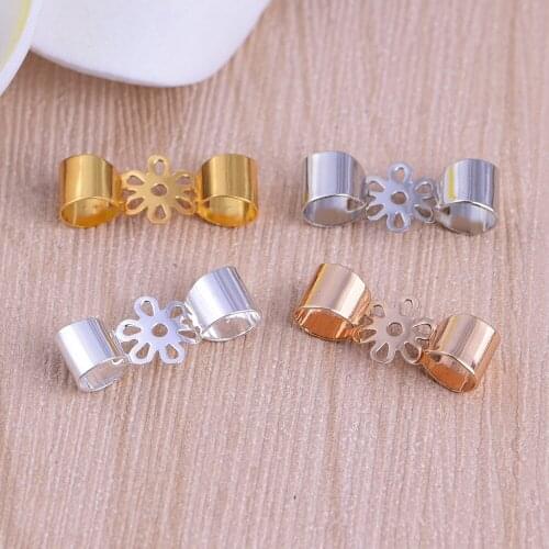 10pcs ZHU RU 19*8mm Handcuffs Bow shape Rings Connectors For Diy Jewelry Finding Making Bulk Accessories Wholesale