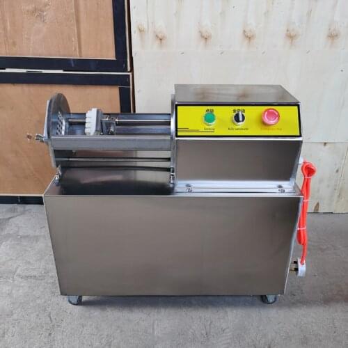 Kitchen Electric French Fries Cutting Machine Stainless Steel Potato Cucumber Radish Eggplant Strip Cutter Machine