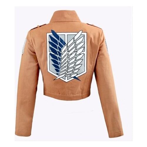 COSFANS Attack on Titan Jacket Shingeki no Kyojin jacket Legion Cosplay Costume Jacket Coat Any Size High Quality Eren NEW S-XXL