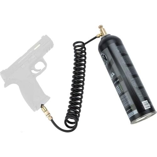 LDT Airsoft Gas Adapter Sets Connect Green/Red/Black Canisters with Coil hose