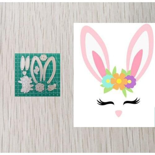 Easter Bunny Metal Cutting Dies Scrapbook Embossing Die Stencils Album Decor Card Paper Craft