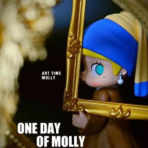 POP MART One Day of Molly Series art toys figure Random box gift Blind box Action Figure Birthday Gift Kid Toy