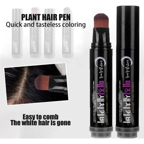 20ml Temporary Hair Color Brush And Comb DIY Hair Color White Wax One-time Color Hair Grey Cream Hair Dye Pen Mascara