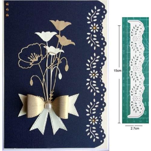 Metal cutting dies cut die Lace Strip Frame decoration Scrapbook dies craft paper knife mould blade punch stencils dies new 2021