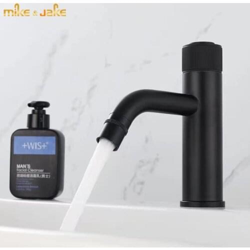 Bathroom black press button basin faucet black constant temperature black tap hot and cold constant bathroom watermark faucet