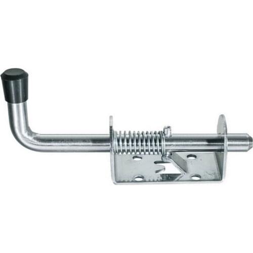 Heavy duty spring Barrel Bolt sliding gate Safety lock metal loaded Latch Hasp Staple Door Cabinet Hinges Mechanical Hardware