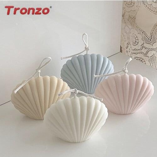 Tronzo DIY Hand Made Mold Smokeless Aromatherapy Shells Multi-Color Plastic For Home Birthday Party Decoration Candles