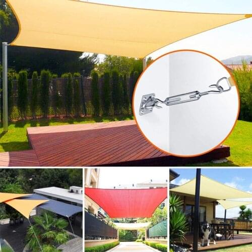 UV Proof Awning For Triangular Square Garden Swimming Pool Outdoor Beach Camping Waterproof Sunscreen Sunshade Sail Sky Curtain
