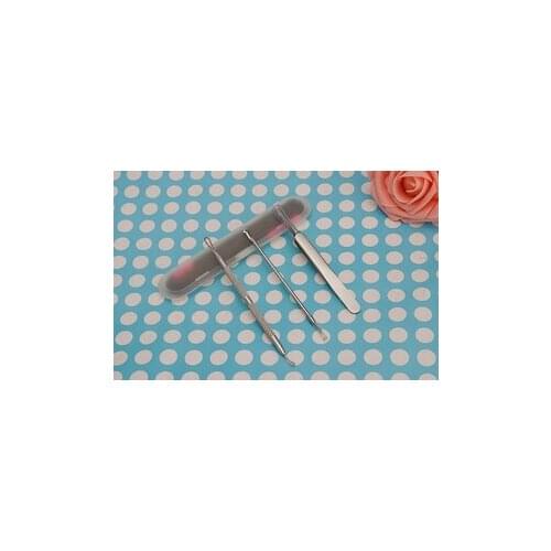 100sets 3pcs/set Acne Tweezer Machine Removal Pimple Needle Blackhead Remover Black Head Extractor tool DHL