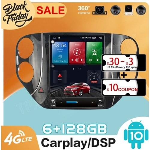 128GB Android 10.0 Tesla Style for Volkswagen Tiguan 2010 - 2013 Carplay GPS Car Navigation Multimedia Video Player Stereo Radio