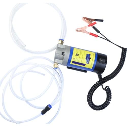 12V Electric Scavenge Suction Transfer Change Pump Motor Oil Diesel Extractor Pump 100W 4L For Car