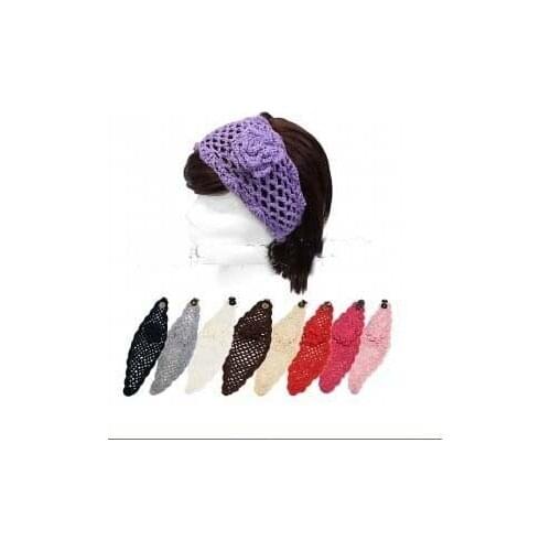 2013 Free shipping fashion Handmade Knit headbands crochet flower headwrap great spring style 50pcs mix colors
