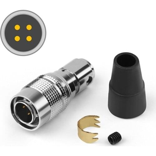 4 Pin Earphone Plug Male For Mr Speakers Ether Alpha Dog Prime Headphone Metal Alloy Audio Jack 6.0mm Wire Connector Adapter