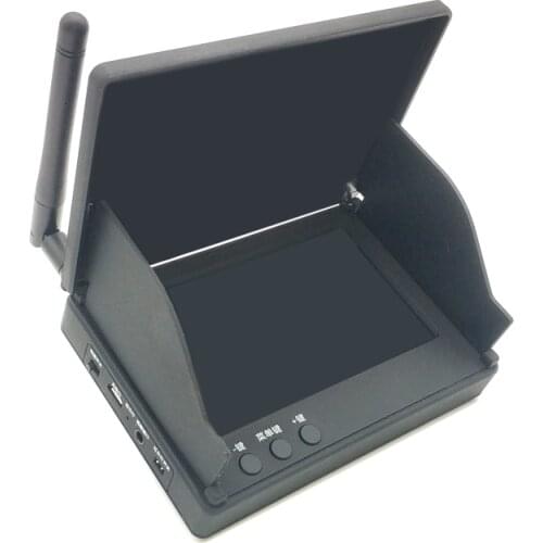 5.8G 48CH 4.3 Inch LCD 480x272 16:9 NTSC/PAL Auto Search FPV Monitor Build-in Battery For RC Multicopter Drone Part