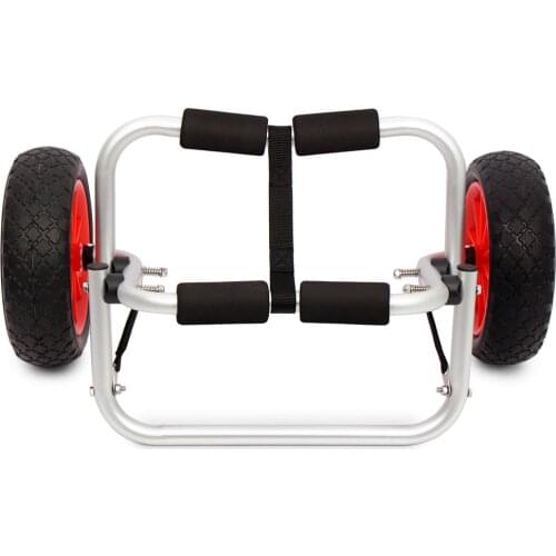 65KG Loading Capacity Foldable Kayak Trolley Energy-saving Detachable Two-wheeled Carrier Cart for Kayak Canoe Boat