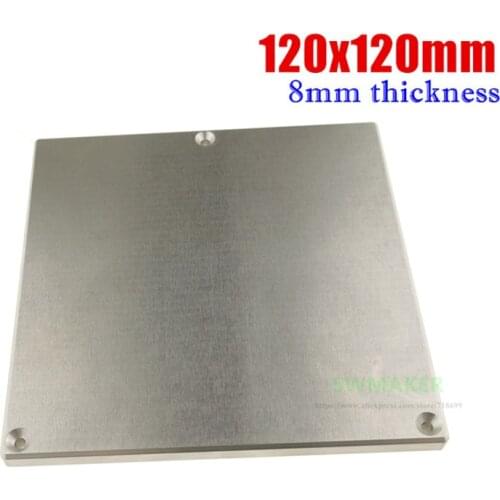 1pcs voron 0 3D printer parts Hot bed support aluminum plate z-axis support 120x120mm 8mm thickness