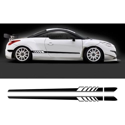 Car Decal Waist Line Stripes Stickers For Peugeot 206 207 208 301307 308 407 408 508 607 2008 5008 Auto Racing PVC Accessories