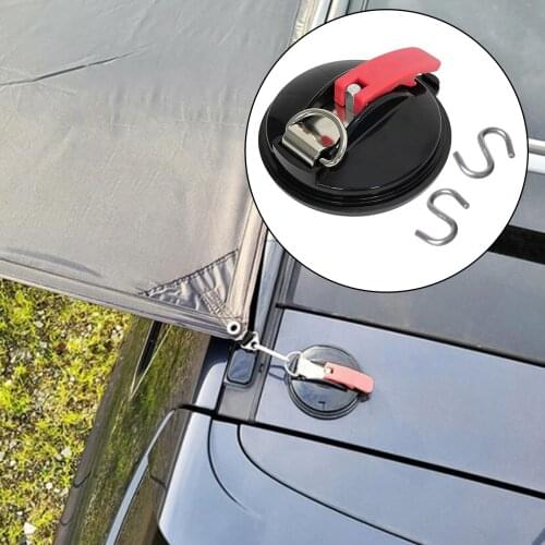 Car Tent Suction Cup Hook Suction Cup Anchor With Securing Hook Camping Tarp Easy Install