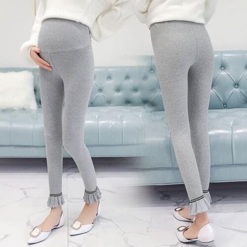 Pregnant womens pants new 2020 spring and autumn stomach lift pregnant women leggings wild wear stylish feet pants