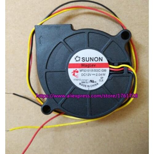 Brand new and original 5015 5cm centrifugal blower fan MF50151VX-B00C-G99 GB1205PHVX-8AY 12V 2.0W 3wires