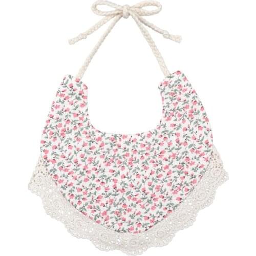 Floral Vintage Newborn Double Side Bibs Boys Girls Bandana Cotton Saliva Towel 63HE