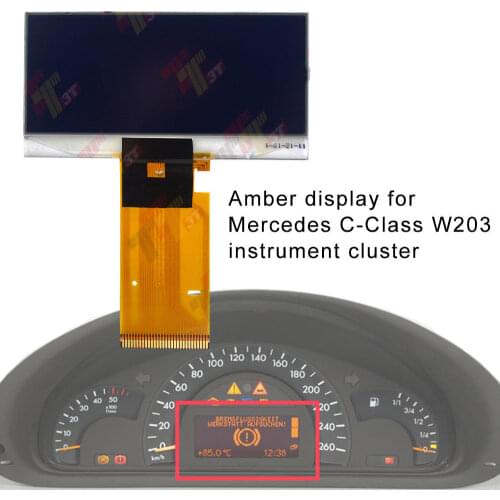 FOR Mercedes Benz W203 C-Class instrument cluster amber Dashboard LCD display 2000~2004