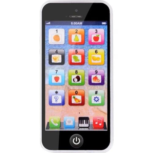 English Music Simulation Learning Light Toy Mobile Phone Story Machine Early Education Toy Mobile Phone With USB Cable