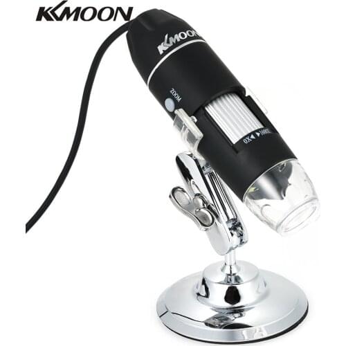 KKmoon 1600X 8 LED Light Magnification USB Digital Microscope with OTG Function Endoscope Magnifying Glass Magnifier with Stand