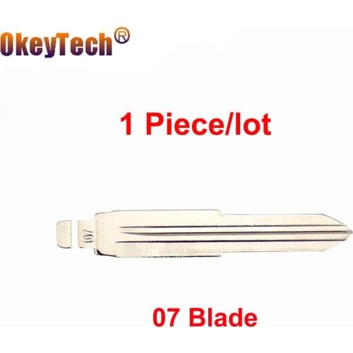 OkeyTech Remote Flip 07 Car Key Blade For Mitsubishi Outlander Grandis ASX Pajero KD Key Blade No.07 Uncut Blank Blade Keydiy