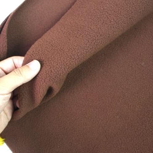 Brown Polyester Polar Fleece Fabric anti-pilling one-side Fleece Fabric Handmade Fabric By The Yard Free shipping