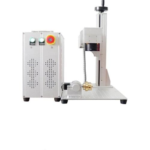 Serial Number Fiber Laser Marker for Key Chain Printing , Pigeon Ring Making Laser Machine Fiber 20W