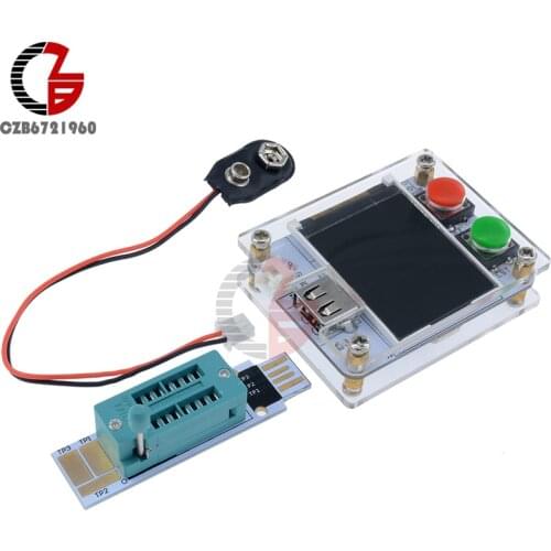 MK-328 MK328 ATmega328 8MHz Digital Transistor Tester Triode Capacitance Meter 1.8" LCD Display DIY Kits with Case