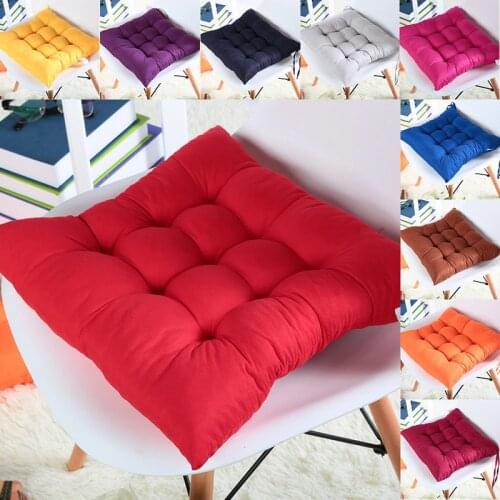 Soft Home Office Decor Square Cotton Seat Cushion Mat Buttocks Chair Cushion Pads Pillow for Office Computer Chair Decoration