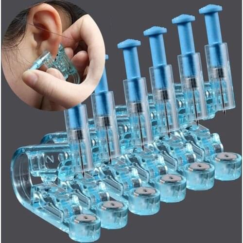 Disposable Ear Piercing Tool Disinfect Safety Trendy Earring Piercer Machine Studs Nose Clip Body Jewelry Transparent Blue Pierc