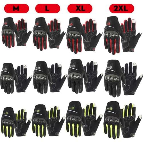 Touch Screen Full Finger Gloves Safety Protection Motorcycle Riding Bike Cycling Sports
