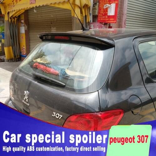 2006 2007 2008 2009 2010 2011 2012 rear window roof wing spoiler for peugeot 307 by high quality ABS by primer DIY color paint