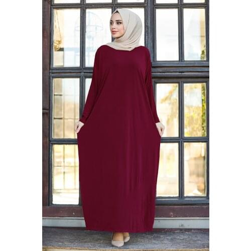 NV.St17801 Women Long Sleeve Muslim Abaya Hijab Turkish Abaya womens dress Embroidered Abaya woman dress Islamic clothing Dubai