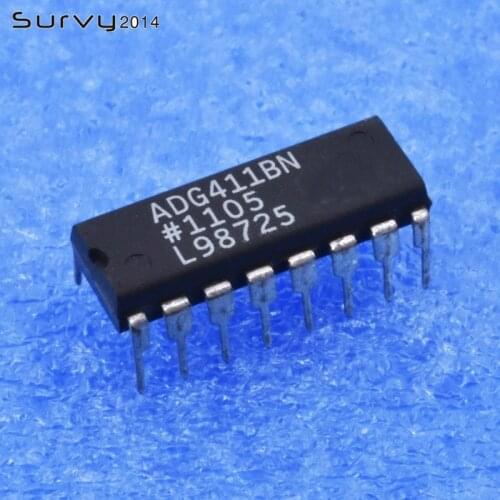 1/5PCS ADG411BN ADG411 DIP 16PIN LC2MOS Precision Quad SPST Switches IC US diy electronics