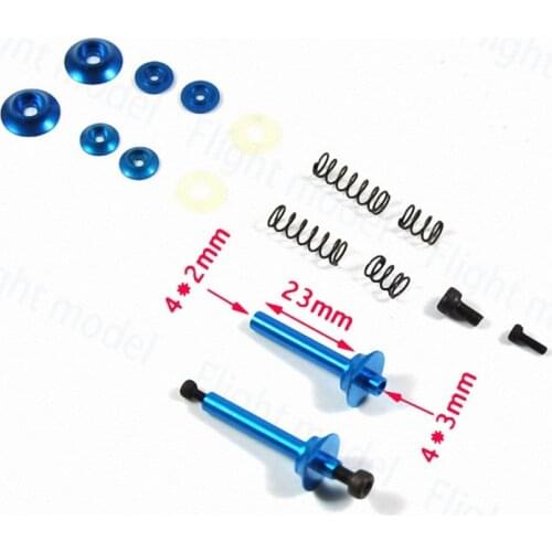 Flight-model 1set Aluminum alloy 4mm F3A Shock Absorbing Wheel Axle Speed Reducer Shock Absorber For Fixed Wing Aircraft
