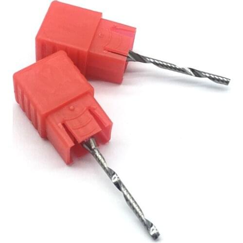 1PC One Flute Spiral d2x22 2mm 22mm long Wood Milling Cutter high quality PVC Carbide Engraving Cutters CNC router bits acrylic