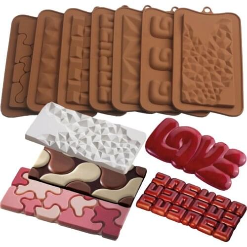 Meibum 2/3 Pcs Set Silicone Chocolate Mold Candy Chunks Gift Baking Tools Whole Block Jelly Non-Stick Kitchen Pastry Decoration