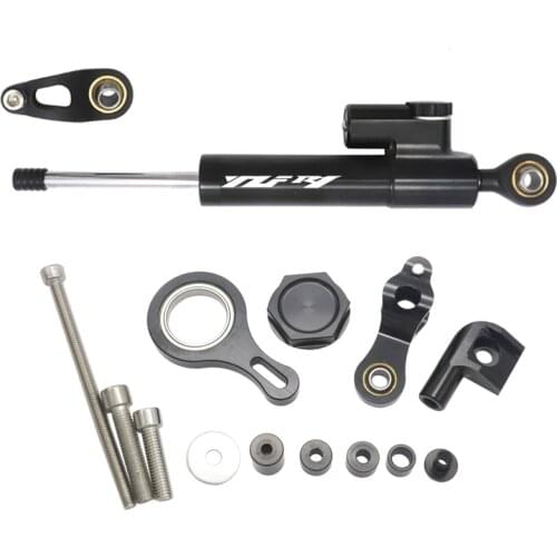 CNC Aluminum Adjustable Motorcycles Steering Stabilize Damper Bracket Mount Kit For YAMAHA YZF R1 2009-2012 Silver
