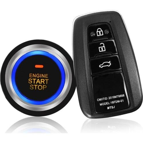 Keyless Entry Engine Start Remote Control Central Lock Automation Car Alarm With Autostart Button Start Automatic Sensor Unlock