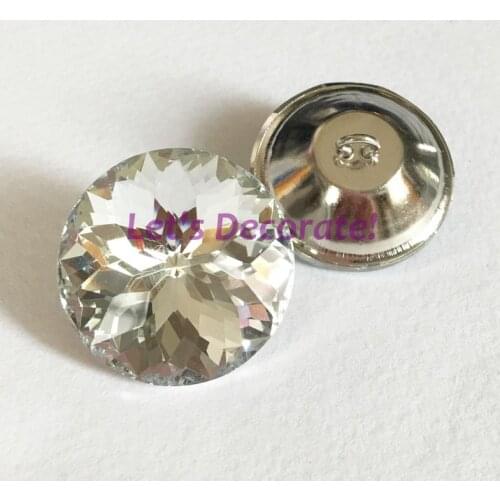 Free shipping 250PCS/LOT 18mm/20mm/25mm/30mm Redbud Crystal Glass Buttons For Sofa Industry Or Other Decoration Fileds
