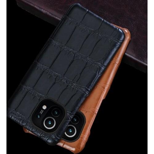 LANGSIDI Leather case For xiaomi Mi 11 10 Pro 10Ultra 9 SE 8 Luxury real cow leather cover fundas For xiaomi mi 11 carcasa new