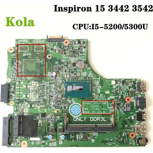 CN-0THVGR THVGR 0THVGR For Dell Inspiron 3442 3542 5748 Laptop Motherboard 13269-1 FX3MC I5-5200/5300 CPU 100% fully tested