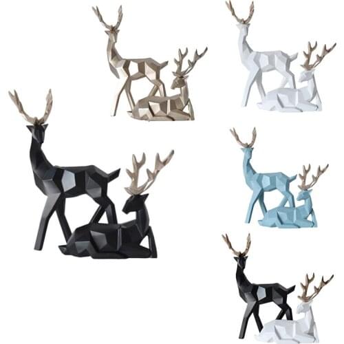 Home Decoration Lucky Deer Decoration Creative Couple Wedding Gift Wine Cabinet Decoration Living Room
