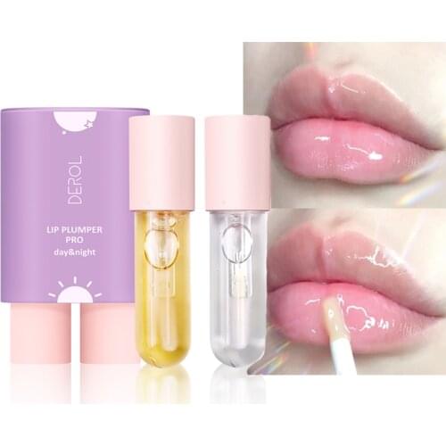Day and Night Instant Volumising Lip Plumper Moisturizing Nursing Hydrating Moist Elite Fluid Reduce Lip Fine Lines Lip Enhancer