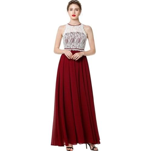 Elegant Women Sheer Lace Maxi Evening Party Dresses Sleeveless Chiffon Summer Formal Prom Gown Female Night Club Long Vestidos
